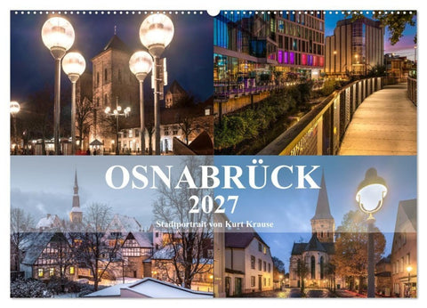 Stadtportrait Osnabrück (Wandkalender 2027 DIN A2 quer), CALVENDO Monatskalender