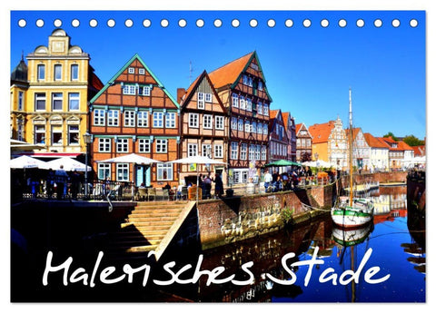 Malerisches Stade (Tischkalender 2026 DIN A5 quer), CALVENDO Monatskalender