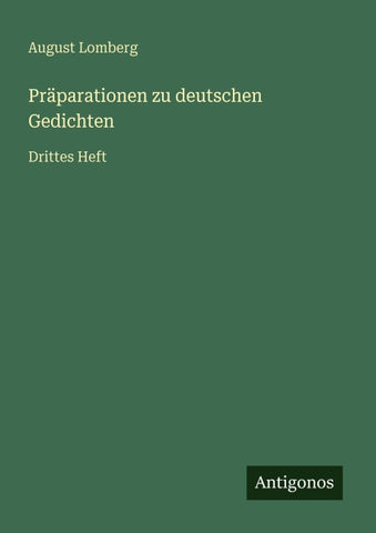 Präparationen zu deutschen Gedichten
