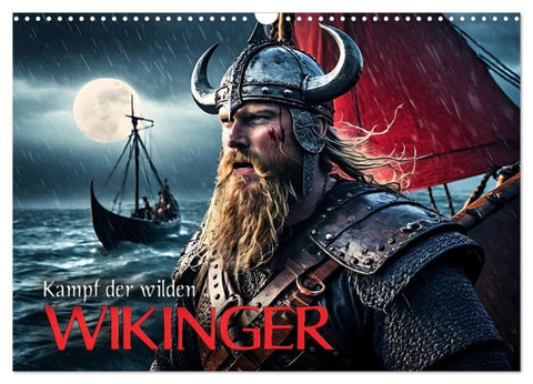 Kampf der wilden Wikinger (Wandkalender 2027 DIN A3 quer), CALVENDO Monatskalender