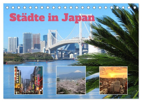 Städte in Japan (Tischkalender 2027 DIN A5 quer), CALVENDO Monatskalender