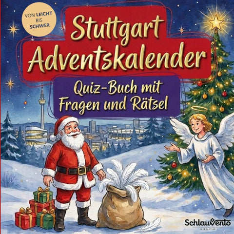 Stuttgart-Adventskalender: Quiz-Buch mit Fragen und Rätsel