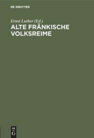 Alte fränkische Volksreime