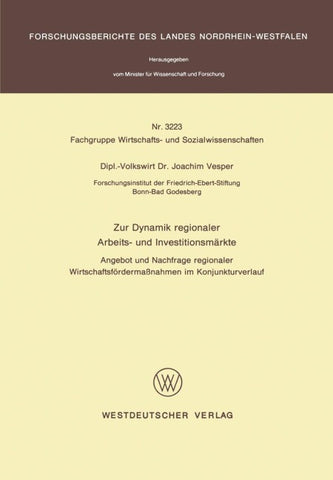 Zur Dynamik regionaler Arbeits- und Investitionsmärkte