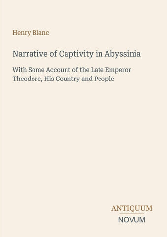 Narrative of Captivity in Abyssinia