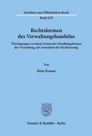 Rechtsformen des Verwaltungshandelns.