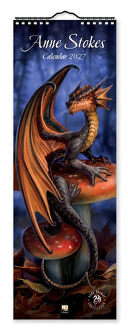 Anne Stokes – Slimline-Kalender 2027 – Original Flame Tree Publishing-Kalender Slimeline [Kalender]