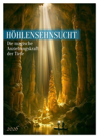 Höhlensehnsucht (Wandkalender 2026 DIN A3 hoch), CALVENDO Monatskalender