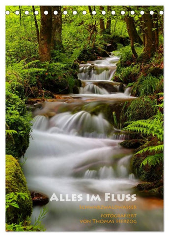 Alles im Fluss - Schwarzwaldwasser (Tischkalender 2026 DIN A5 hoch), CALVENDO Monatskalender