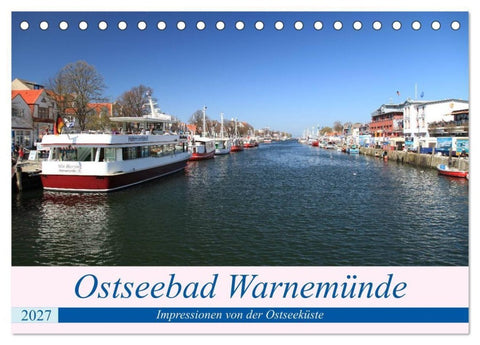 Ostseebad Warnemünde (Tischkalender 2027 DIN A5 quer), CALVENDO Monatskalender