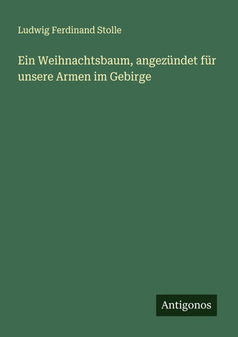 Ein Weihnachtsbaum, angezündet für unsere Armen im Gebirge