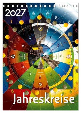 Jahreskreise (Tischkalender 2027 DIN A5 hoch), CALVENDO Monatskalender