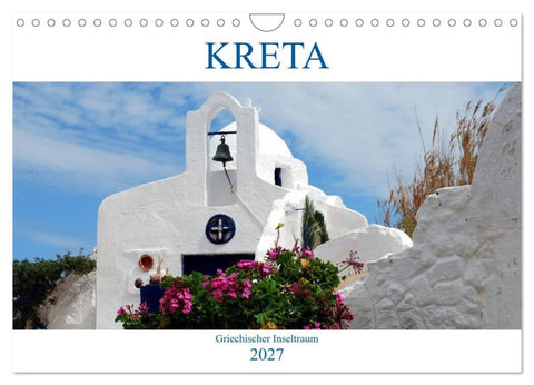 Kreta - Griechischer Inseltraum (Wandkalender 2027 DIN A4 quer), CALVENDO Monatskalender