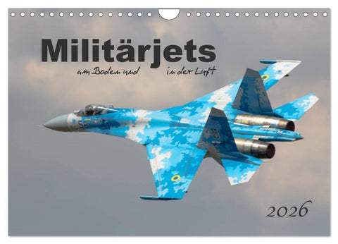 Militärjets am Boden und in der Luft (Wandkalender 2026 DIN A4 quer), CALVENDO Monatskalender