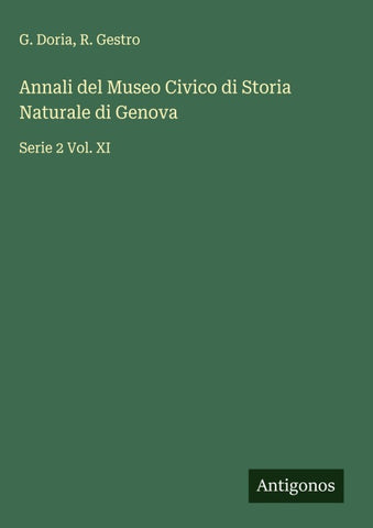 Annali del Museo Civico di Storia Naturale di Genova