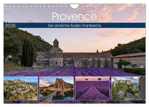Provence, der sinnliche Süden Frankreichs (Wandkalender 2026 DIN A4 quer), CALVENDO Monatskalender