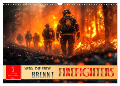 Firefighters - wenn die Erde brennt (Wandkalender 2027 DIN A3 quer), CALVENDO Monatskalender