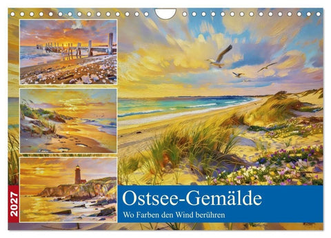 Ostsee-Gemälde (Wandkalender 2027 DIN A4 quer), CALVENDO Monatskalender