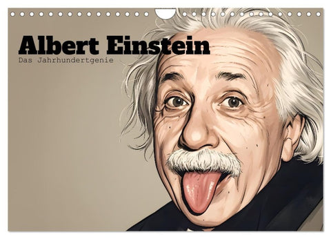 Albert Einstein – Das Jahrhundertgenie (Wandkalender 2027 DIN A4 quer), CALVENDO Monatskalender