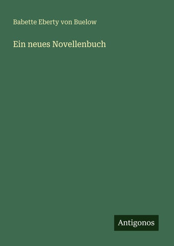 Ein neues Novellenbuch