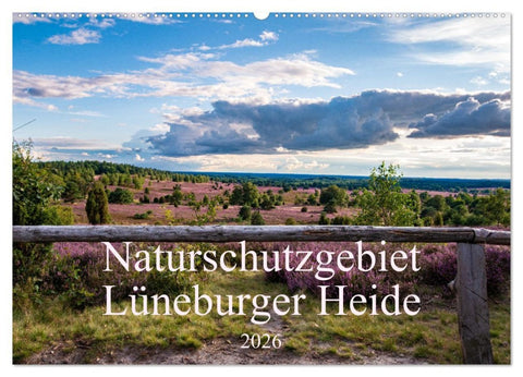 Naturschutzgebiet Lüneburger Heide (Wandkalender 2026 DIN A2 quer), CALVENDO Monatskalender