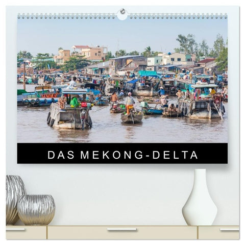 Das Mekong-Delta (hochwertiger Premium Wandkalender 2027 DIN A2 quer), Kunstdruck in Hochglanz
