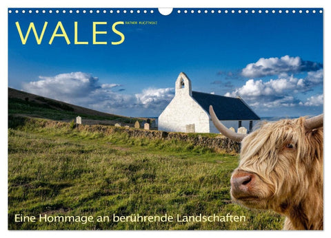 Wales - Eine Hommage an berührende Landschaften (Wandkalender 2026 DIN A3 quer), CALVENDO Monatskalender