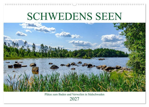 Schwedens Seen (Wandkalender 2027 DIN A2 quer), CALVENDO Monatskalender