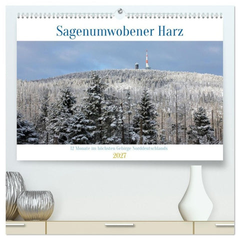Sagenumwobener Harz (hochwertiger Premium Wandkalender 2027 DIN A2 quer), Kunstdruck in Hochglanz