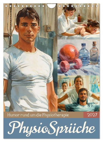 Physiosprüche (Wandkalender 2027 DIN A4 hoch), CALVENDO Monatskalender