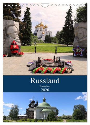 Russland - Terminplaner (Wandkalender 2026 DIN A4 hoch), CALVENDO Monatskalender