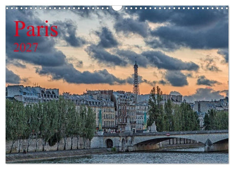 Paris (Wandkalender 2027 DIN A3 quer), CALVENDO Monatskalender