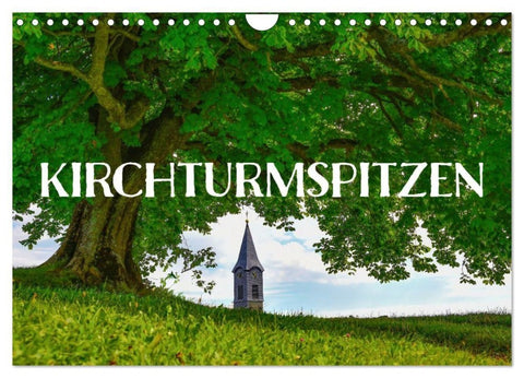 Kirchturmspitzen (Wandkalender 2027 DIN A4 quer), CALVENDO Monatskalender