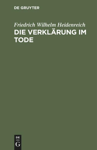 Die Verklärung im Tode