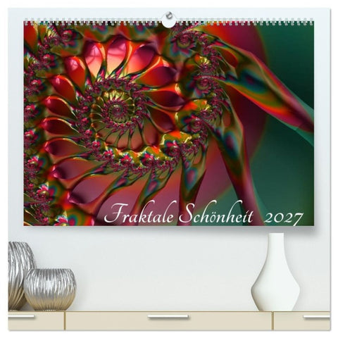 Fraktale Schönheit 2027 (hochwertiger Premium Wandkalender 2027 DIN A2 quer), Kunstdruck in Hochglanz