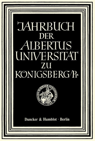 Jahrbuch der Albertus-Universität zu Königsberg/Pr.