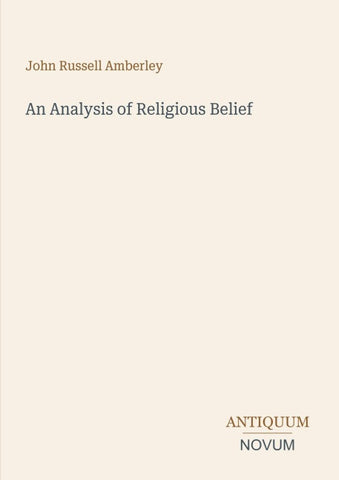 An Analysis of Religious Belief