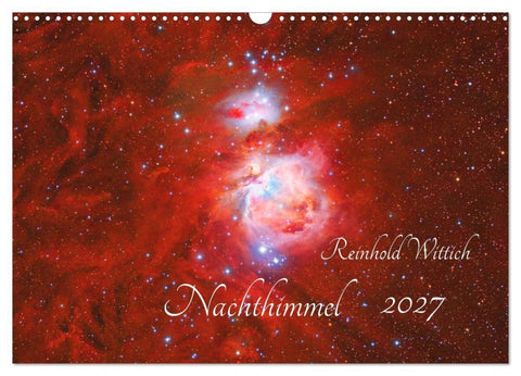 Nachthimmel (Wandkalender 2027 DIN A3 quer), CALVENDO Monatskalender