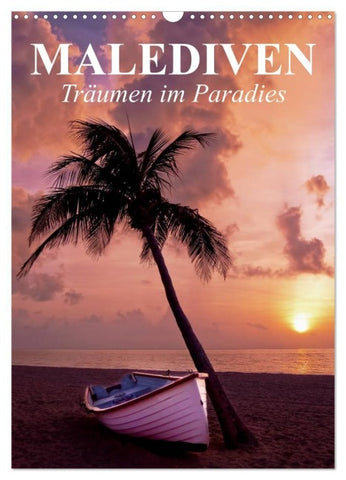 Malediven - Träumen im Paradies (Wandkalender 2027 DIN A3 hoch), CALVENDO Monatskalender