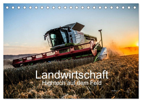 Landwirtschaft - Hightech auf dem Feld (Tischkalender 2026 DIN A5 quer), CALVENDO Monatskalender