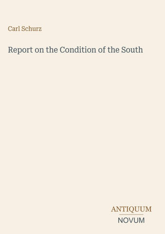Report on the Condition of the South
