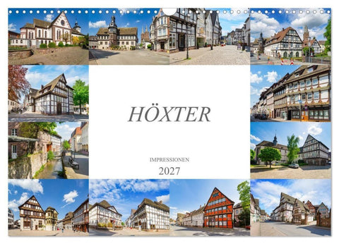 Höxter Impressionen (Wandkalender 2027 DIN A3 quer), CALVENDO Monatskalender
