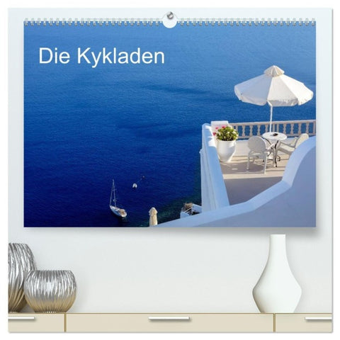 Die Kykladen (hochwertiger Premium Wandkalender 2027 DIN A2 quer), Kunstdruck in Hochglanz