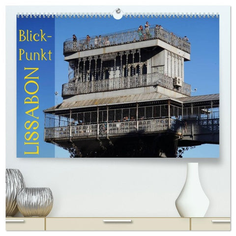 BlickPunkt Lissabon (hochwertiger Premium Wandkalender 2026 DIN A2 quer), Kunstdruck in Hochglanz