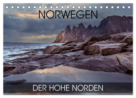 Norwegen - der hohe Norden (Tischkalender 2027 DIN A5 quer), CALVENDO Monatskalender
