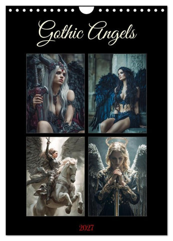 Gothic Angels (Wandkalender 2027 DIN A4 hoch), CALVENDO Monatskalender