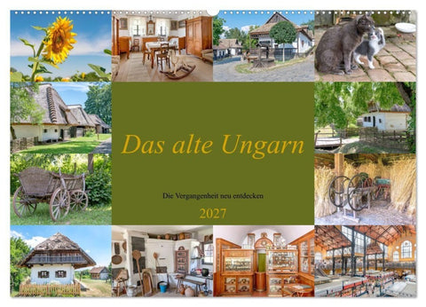 Das alte Ungarn (Wandkalender 2027 DIN A2 quer), CALVENDO Monatskalender