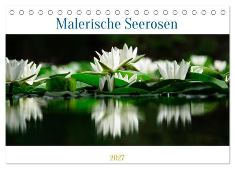 Malerische Seerosen (Tischkalender 2027 DIN A5 quer), CALVENDO Monatskalender