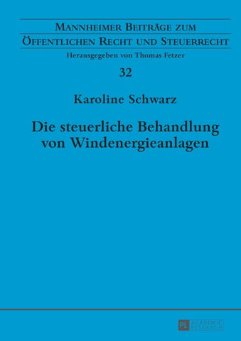 Die steuerliche Behandlung von Windenergieanlagen