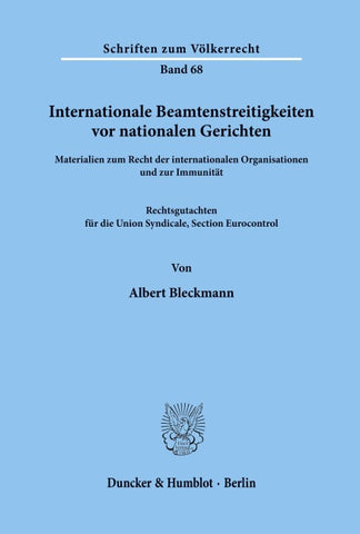 Internationale Beamtenstreitigkeiten vor nationalen Gerichten.